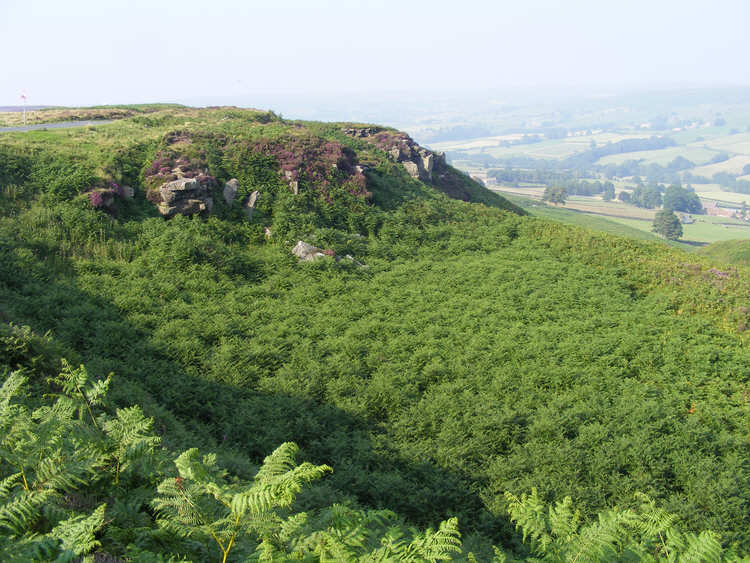 High Crag on Castleton Rigg, with Danby Dale in the background 