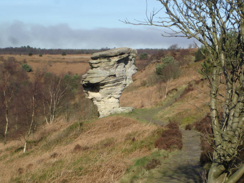 The most precarious of the low Bridestones