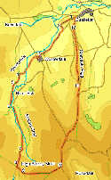 Map for walk around Gormire Lake and the White Horse of Kilburn